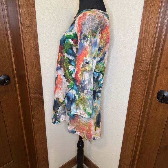 Erin London‎ Colorful Abstract Women's Tunic Top Small - Picture 2 of 6